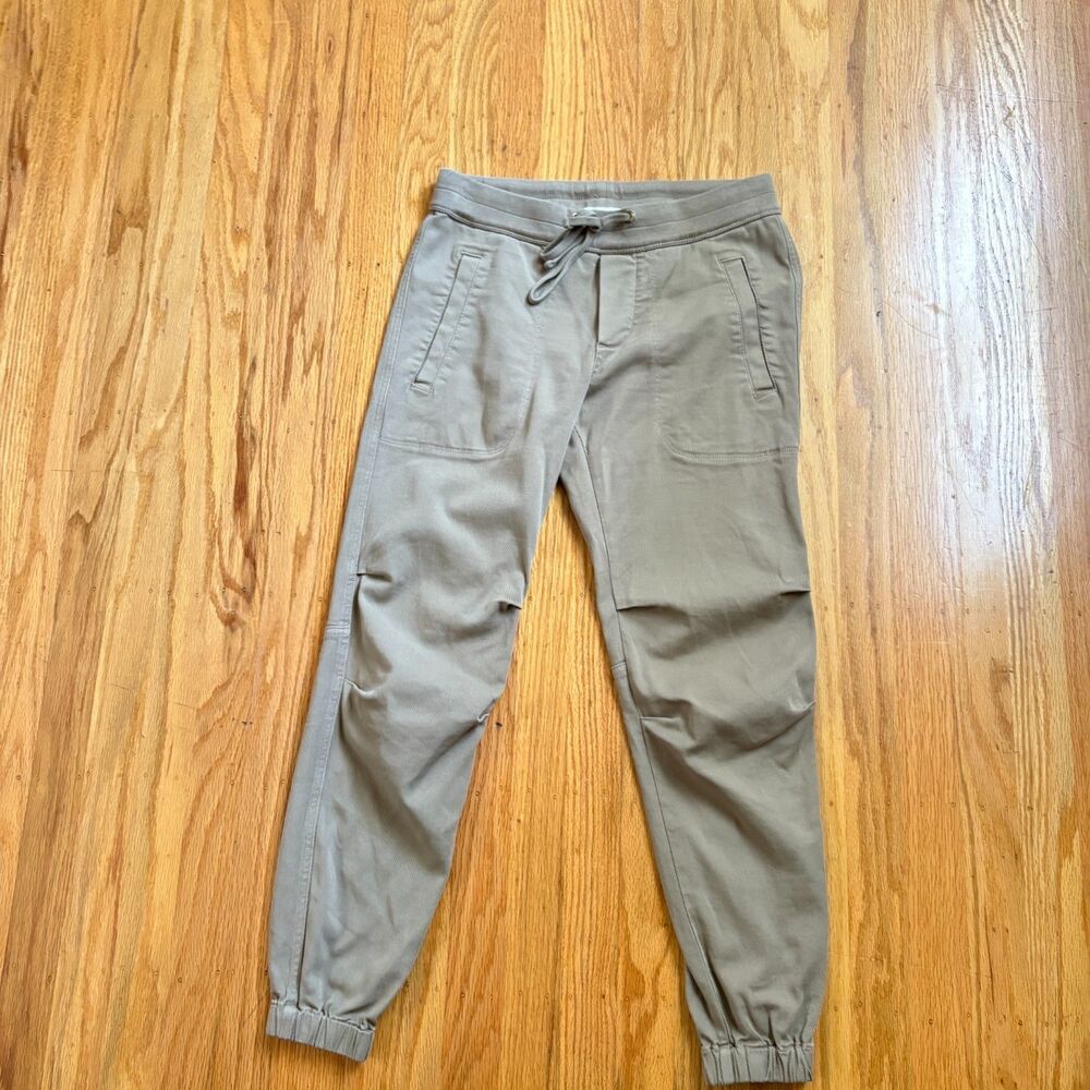 STANDARD JAMES PERSE Talc Mixed Media Straight Pant Womens Size 0 Workout Lounge